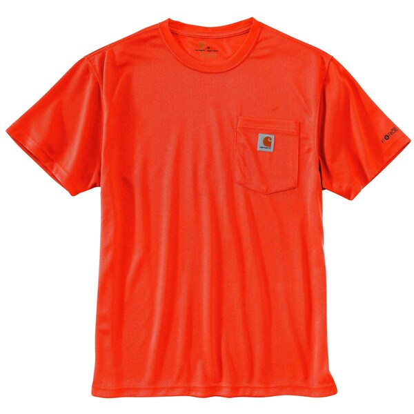 Carhartt Men's HV Force Color Enhanced SS Tee XS REG Short Sleeve Relaxed Brite Orange TK0493-M / 100493-824XSREG - main